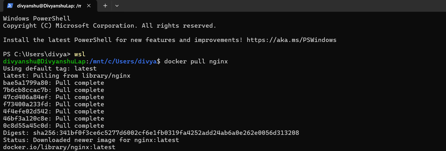 Docker Pull Nginx
