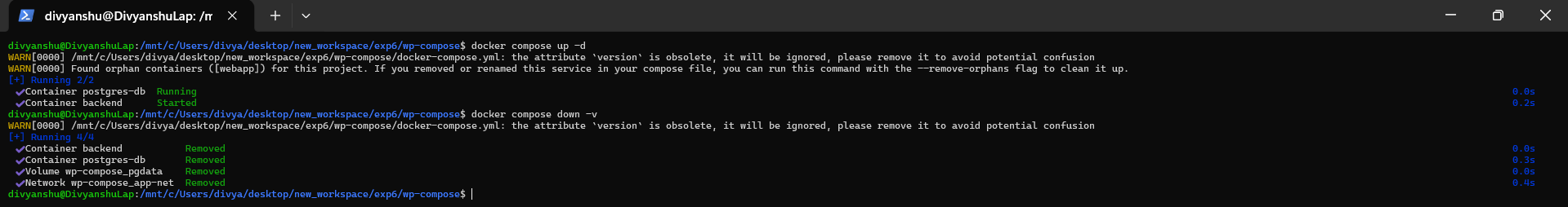 volume network compose