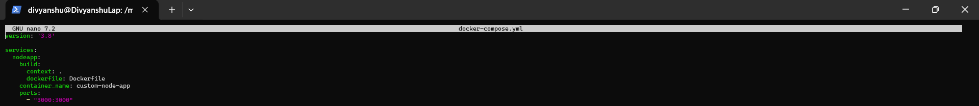 build compose yml